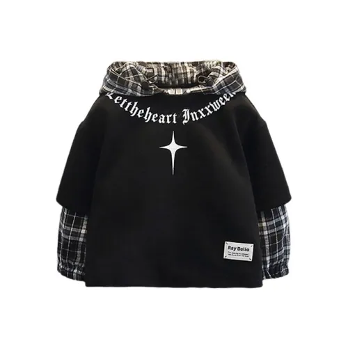 Rindu Свитшот Осенний Черный Детский