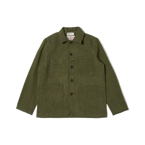 Universal Works Harris Tweed Клетчатый Bakers Куртка Куртки Пальто Мужской