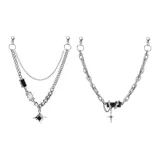 Крестообразные звезды, цепи для брюк (1 пара)