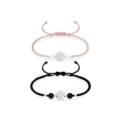 JUICY GRAPE S999 Fine Серебряный Браслет Шнурки Унисекс