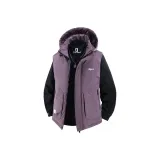 Фиолетовый [Съемный с капюшоном / Логотип бренда из металла]