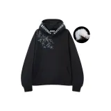 Черный - [90% белый утиный пух, свитшот]