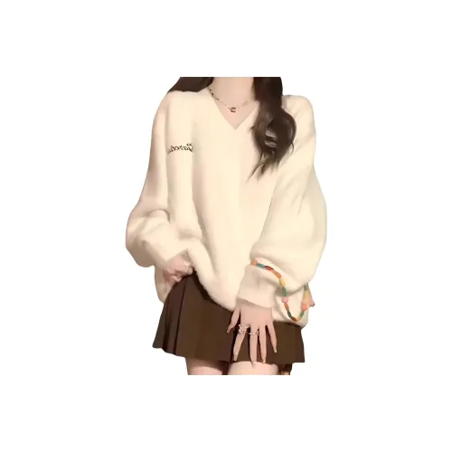 XIANSINIAO Экрю Женская Трикотажная одежда