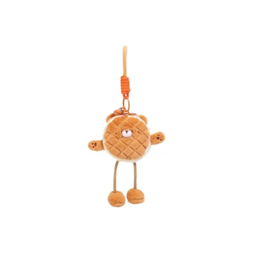 Ten Thousand Children's Music Милый Симулированный меховый с наполнителем Медвежонок Брелок Плюшевая подвеска 10 см Рекомендуемый рост