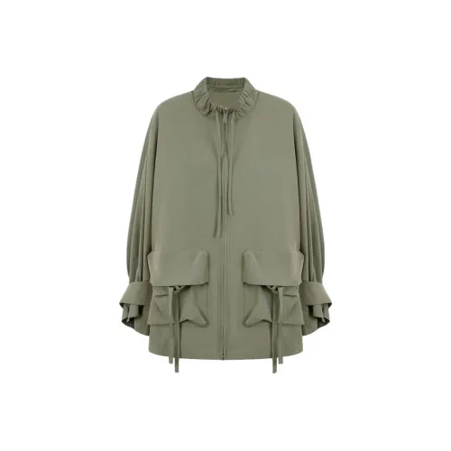 ONE PASS STUDIO Army Green Женские Куртки