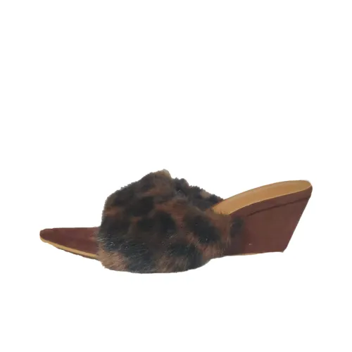 Wuji Резина Подошва Флок Домашние Тапочки Женские