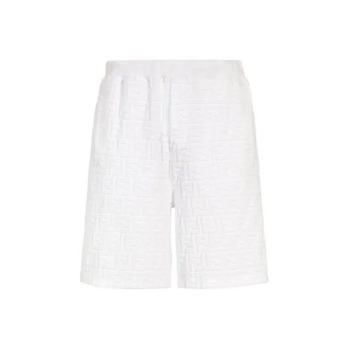 FENDI SS24 Повседневные шорты Мужские Белые