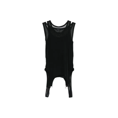 Mugler Мужские черные майки