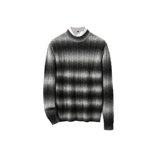 JINJU Чернила Серый Мужские Свитера