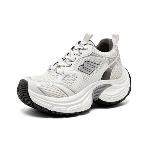 SENJIALUO Износостойкий Дышащий Противоскользящий Низкий Топ Толстая подошва Женские