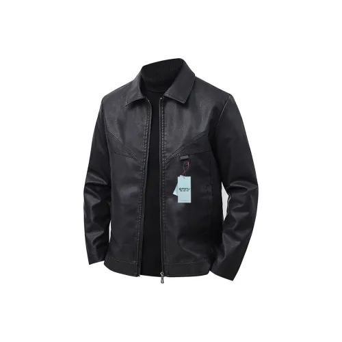 EMINU Мужские кожаные куртки