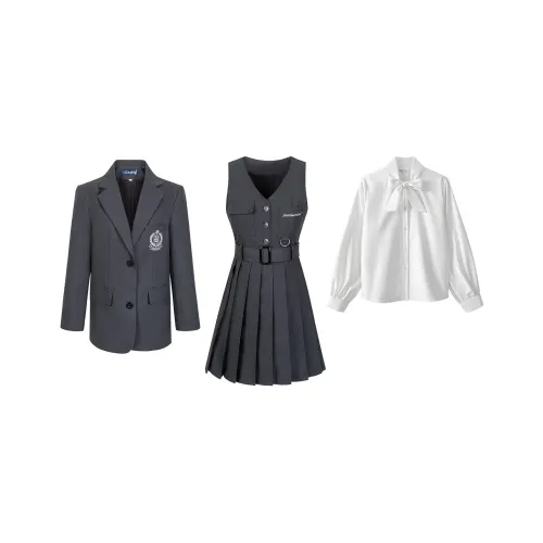Комплекты одежды Пальто+Рубашка+Платье Женская Униформа