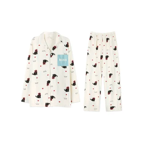 MULONGSHIJIA Белый Мужской Пижамный Комплект