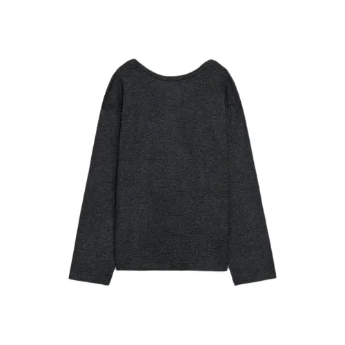 ZARA Зебра с принтом Темно-серый Женский Трикотаж