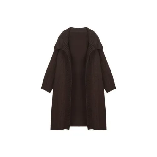 Dippanis Кофе Пальто Женские Трикотаж