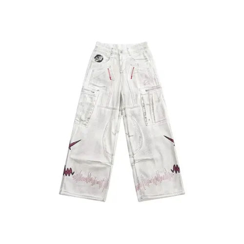 Wooden Rabbit Белый Мужской Джинсы