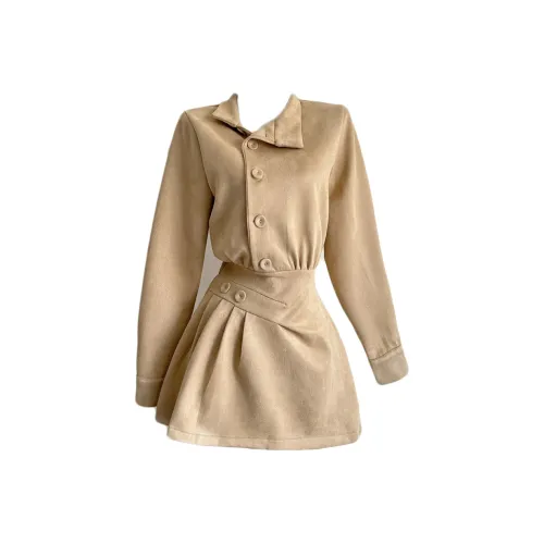 Udon House Длинное платье с длинными рукавами женское