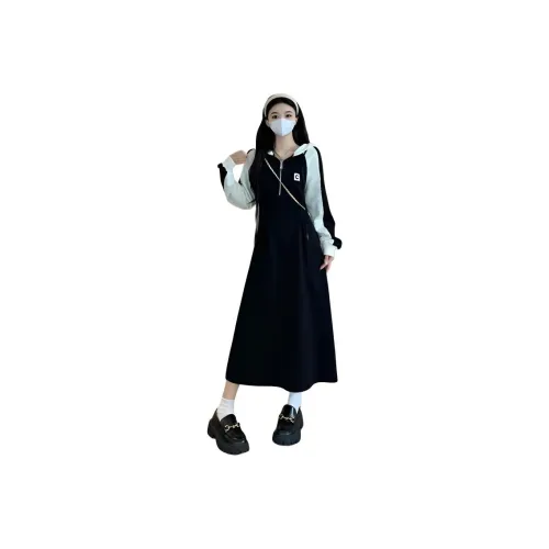 ZCDECO Длинное платье с длинными рукавами женское