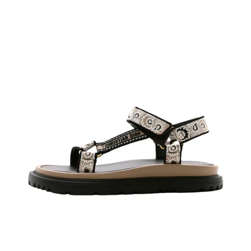 DIOR Пляжные сандалии Женские Коричневый