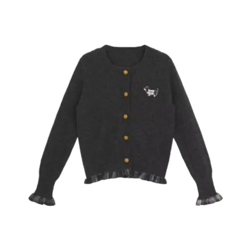 Wang Leshi Темно-серый Женский Трикотаж