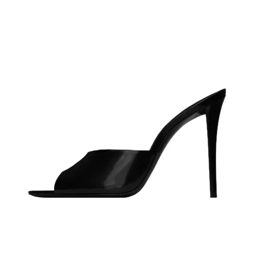 SAINT LAURENT Шлепанцы Женские Черные