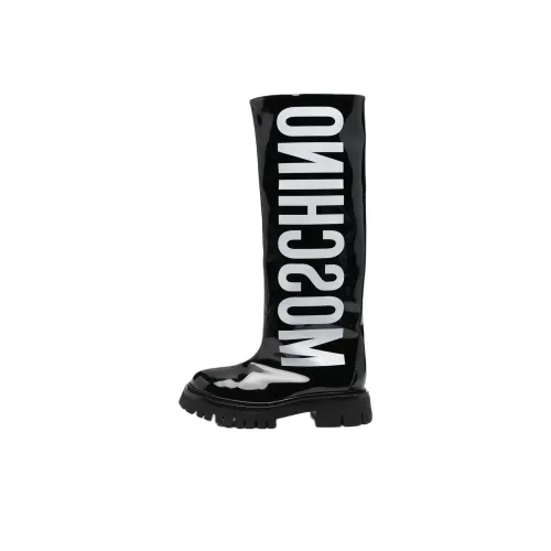 MOSCHINO Женские сапоги до колена черные