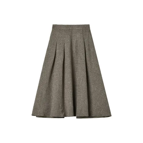 Mapping Кофе Женские Повседневные Длинные Юбки