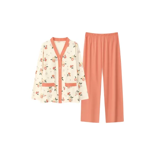 FENTENGCARE Грейпфрут Женские Пижамные Комплекты