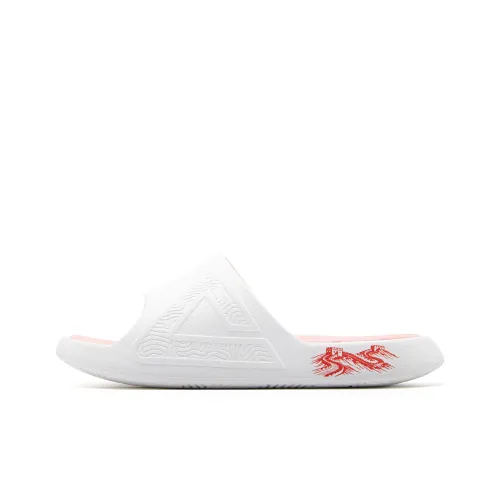 PEAK Extreme National Creativity Белый Красный The GREAT WALL DIY Тапочки Пляжные Сандалии Унисекс