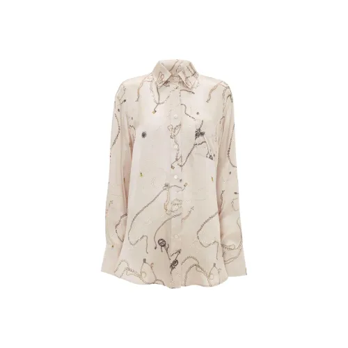 VICTORIA BECKHAM Экрю Женские Рубашки