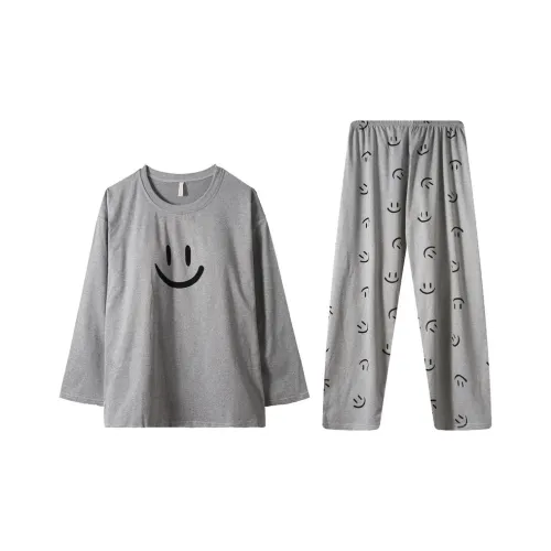 HANQIANNUO Весенний и Осенний Пижама Женская Светло-Серый
