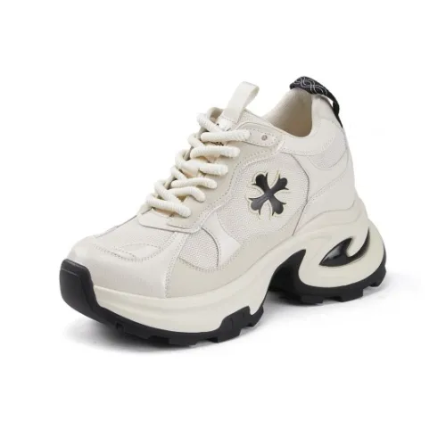 SENJIALUO Износостойкий Дышащий Противоскользящий Низкий Топ Толстая подошва Женские