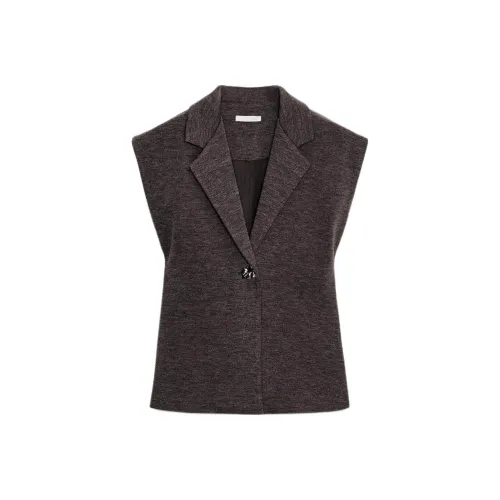 ZARA Зебра с принтом коричневый женские топы без рукавов