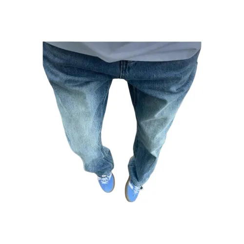 DEMAVIE Светло-синие унисекс джинсы