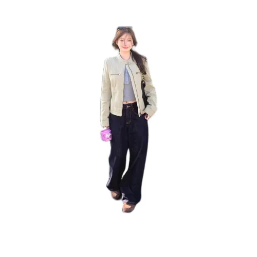 HIPHOPPUNKS Выстиранный хаки Женские куртки