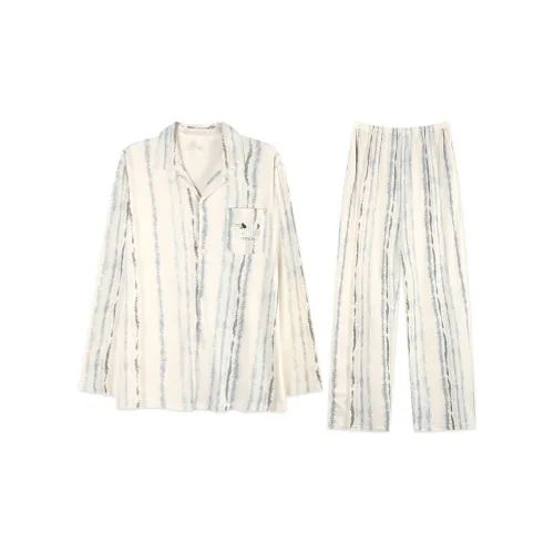 Mulong Family Белый Мужской Пижамный Комплект