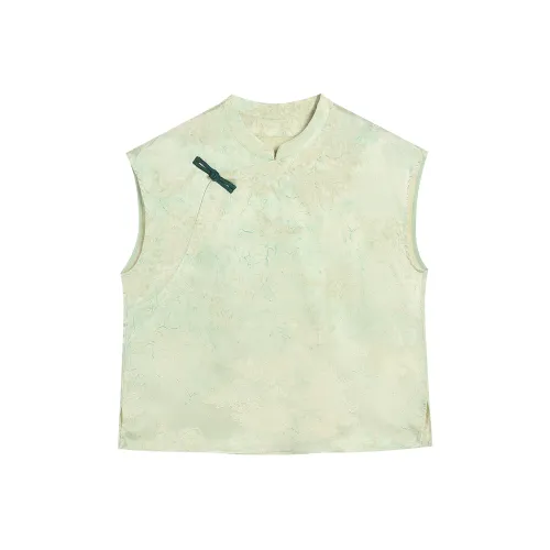 GZQJ Зеленые Женские Майки