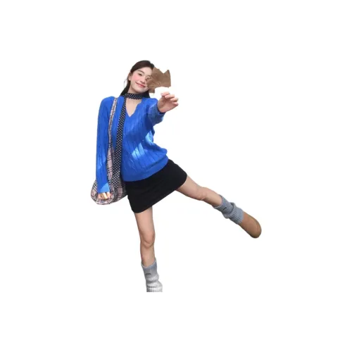 MUCCHIC Синий Женский Трикотаж