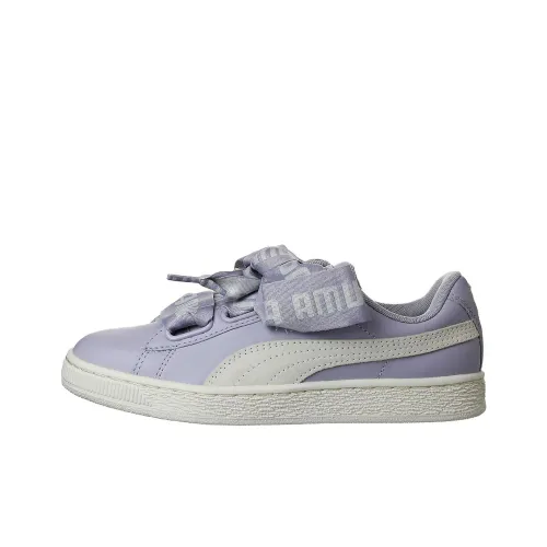 PUMA Basket Heart Скейтборд Кроссовки Женские Фиолетовые