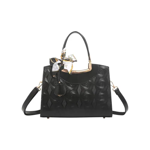 SMILE FOCUS Microfiber Synthetic Leather Bag Standard Women's Black