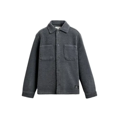 ZARA Collaboration Синий Серый Мужские Куртки