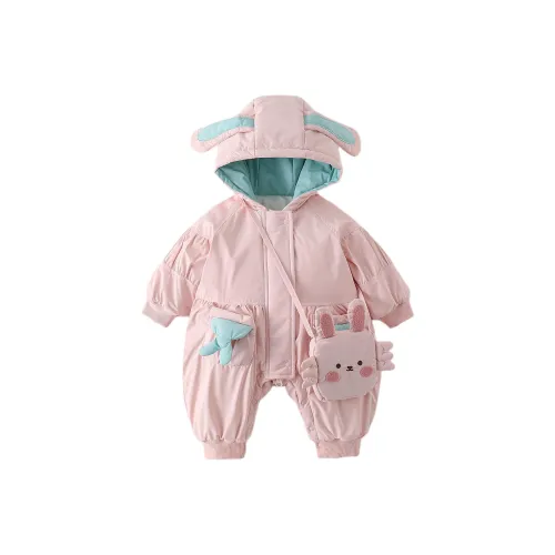 XiaoJinBu Розовый Малыш Комбинезоны Ползунки