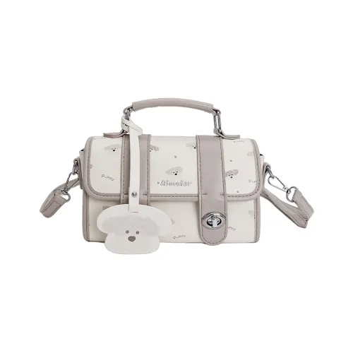 AUNG ПУ (полиуретан) Сумка Стандартная Молочно-чайный