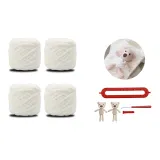 Шарф Медведь [Материал] [Айвори]