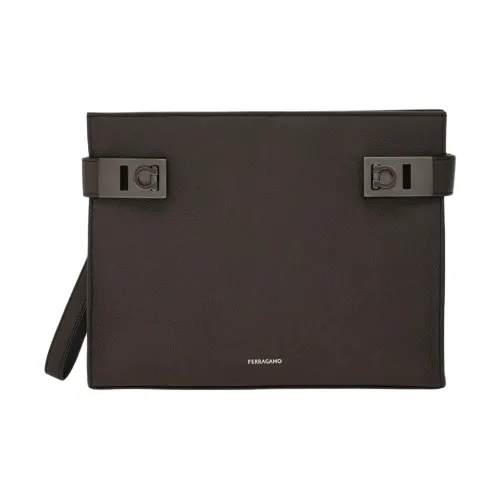 Ferragamo Gancini Телячья кожа Клатч Мужской Морискская голова Цвет