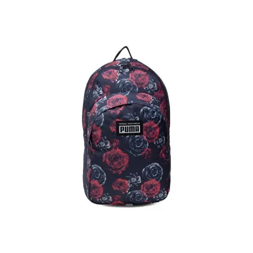 PUMA Полиэстер Рюкзак Стандартный Унисекс Темно-синий Красный
