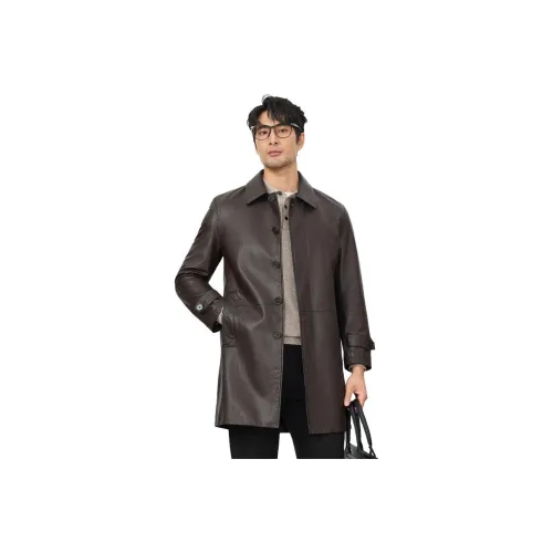 JIMU Натуральная кожа Мужская куртка Мужская