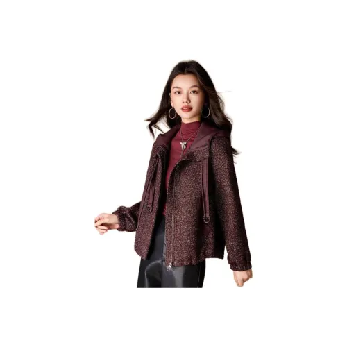 MEILANNI Red Women's Coat MEILANNI Красный Женский Пальто