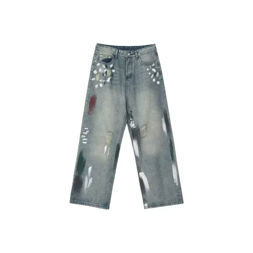 ICVBL Синий Мужской Джинсы