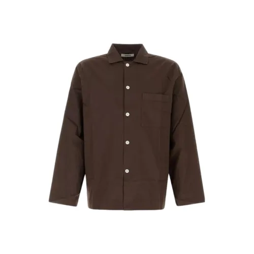 TEKLA Коричневые Женские Рубашки